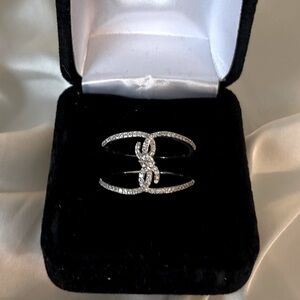 💕💕NWOT-STERLING SILVER AND CZ RING💕💕 SZ 9